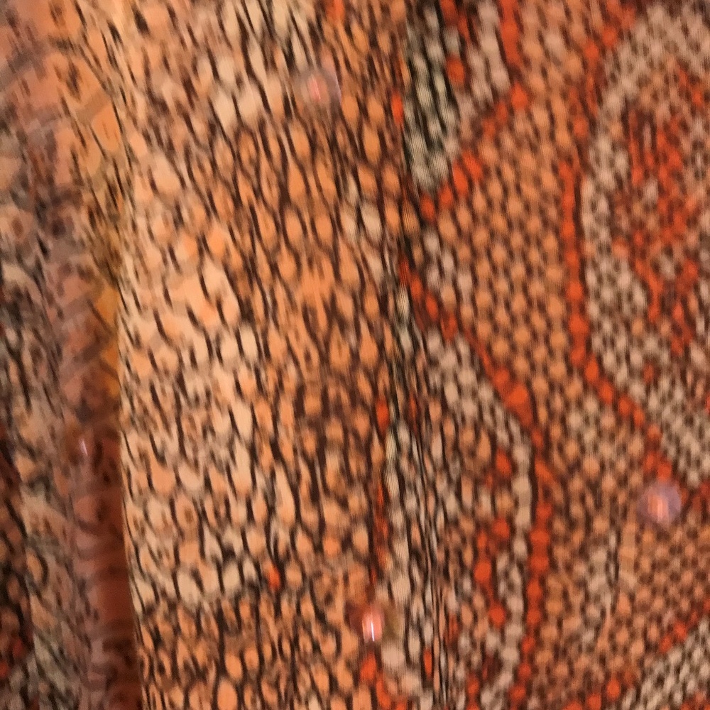 Exquisite 100% Silk Skirt; long beaded fringe - Picture 4 of 5